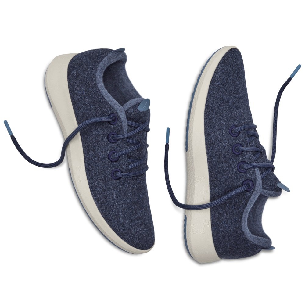 Allbirds Women\'s Wool Runner Mizzles - Sneakers Navy - MFU965147